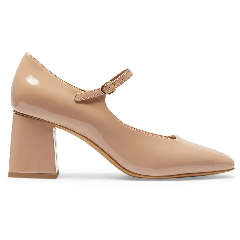 Nancy Heel in Nude Patent