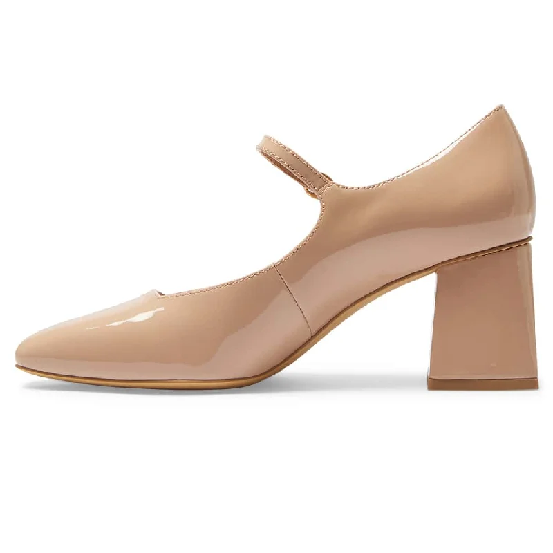 Nancy Heel in Nude Patent