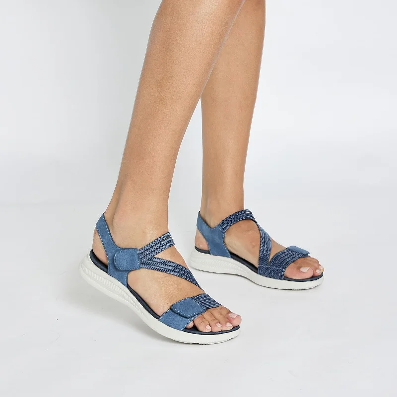 Neon Sandal in Denim Multi