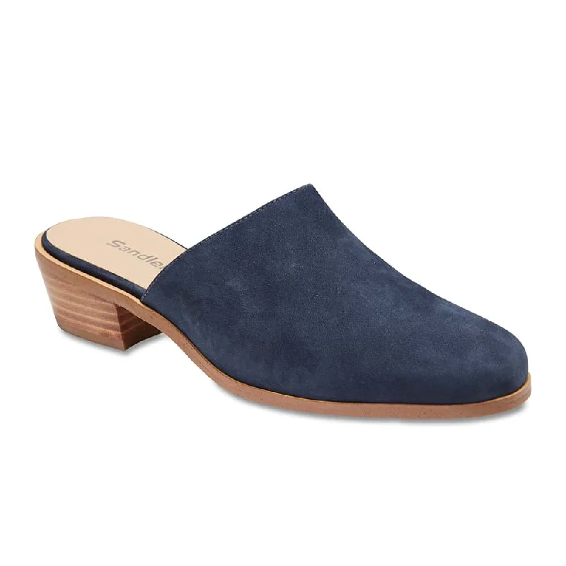 Nevada Heel in Navy Nubuck