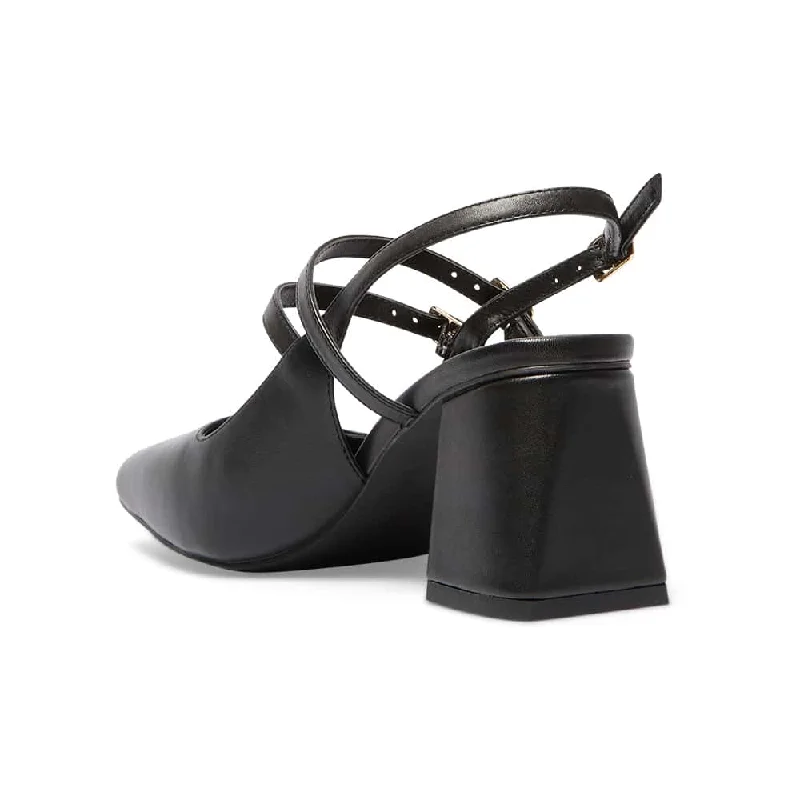 Nexus Heel in Black Leather