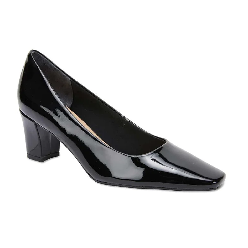 Nicole Heel in Black Patent