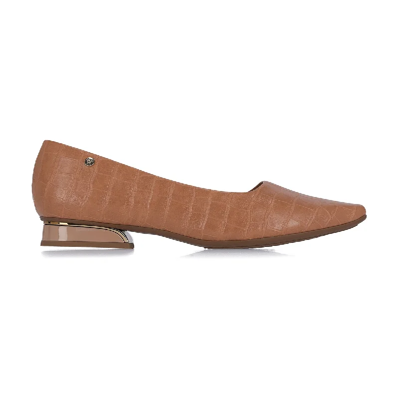 Nude Croco flats for Women (279.004)