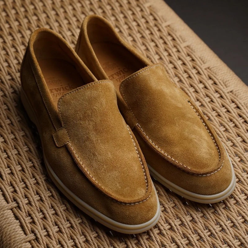 Palma Flex - Tan Brown Suede