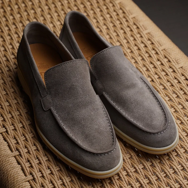 Palma Flex - Taupe Grey Suede