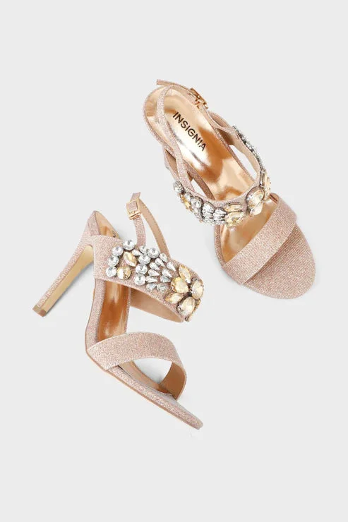 Party Wear Sandal I23711-ROSE GOLD