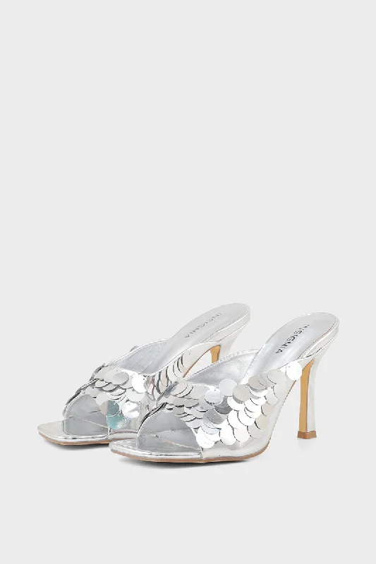 Party Wear Slip On I29303-Silver