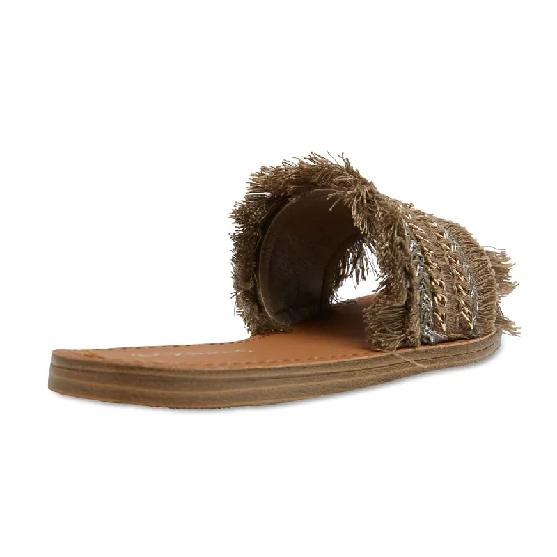 Raffi Slide in Khaki