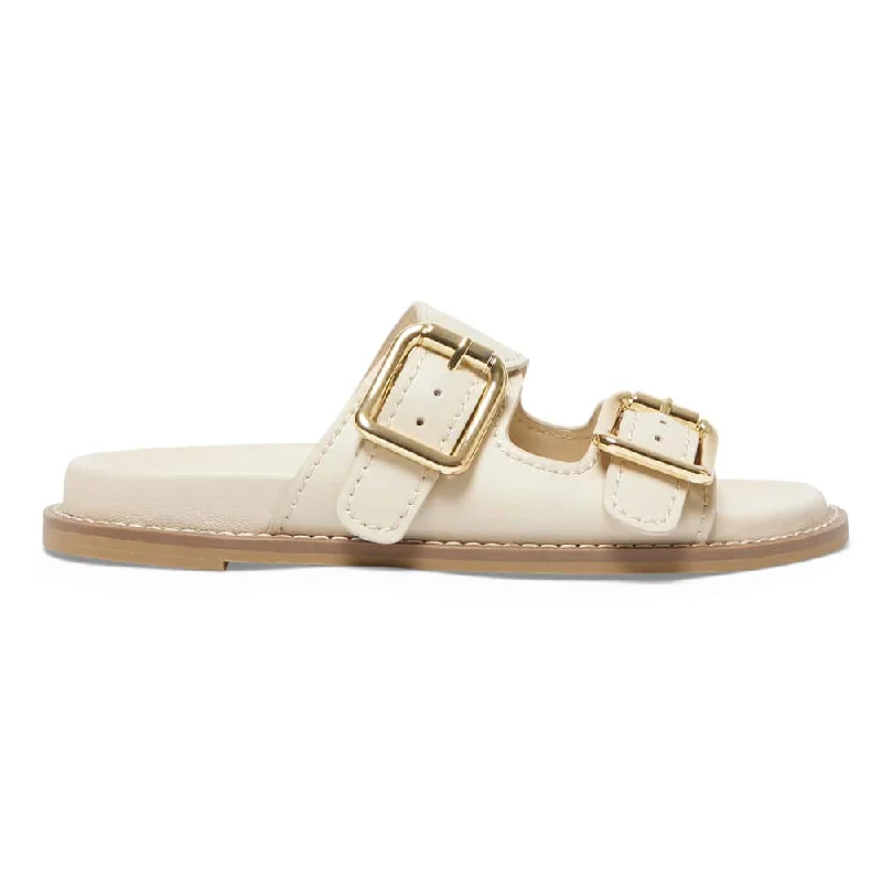 Randall Slide in Nude Leather