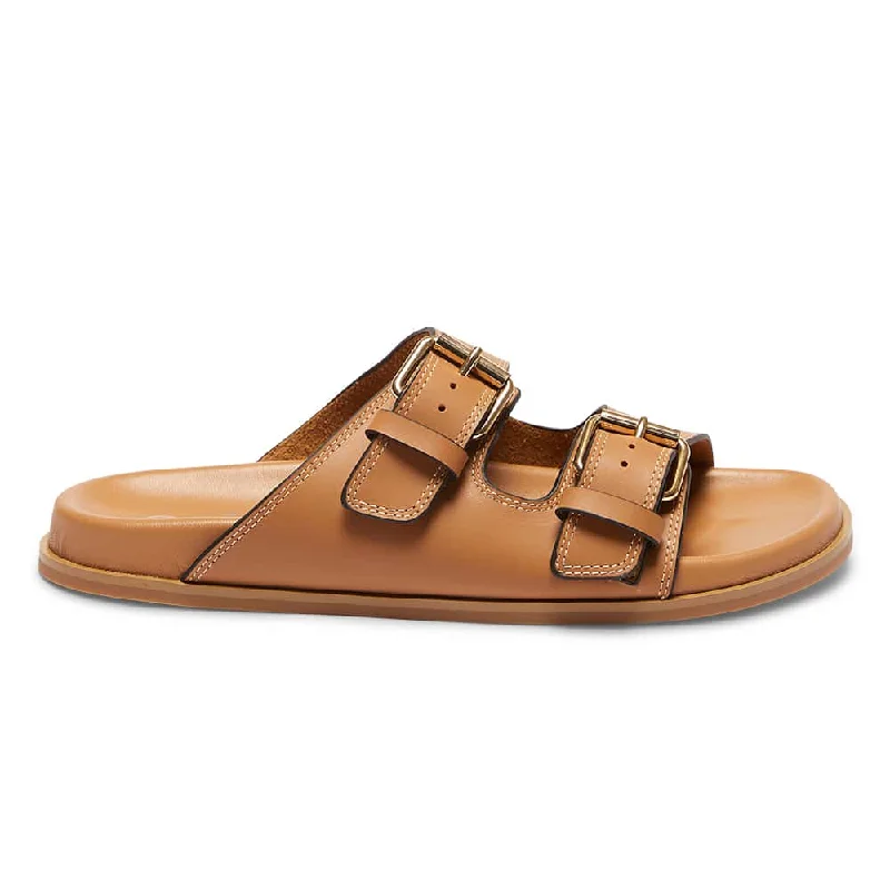 Rascal Slide in Tan Leather