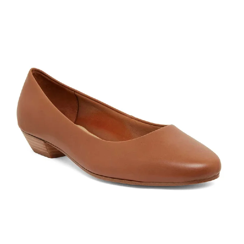 Regal Heel in Cognac Leather