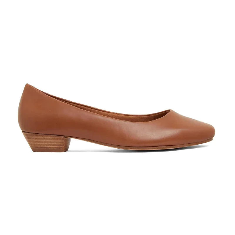 Regal Heel in Cognac Leather