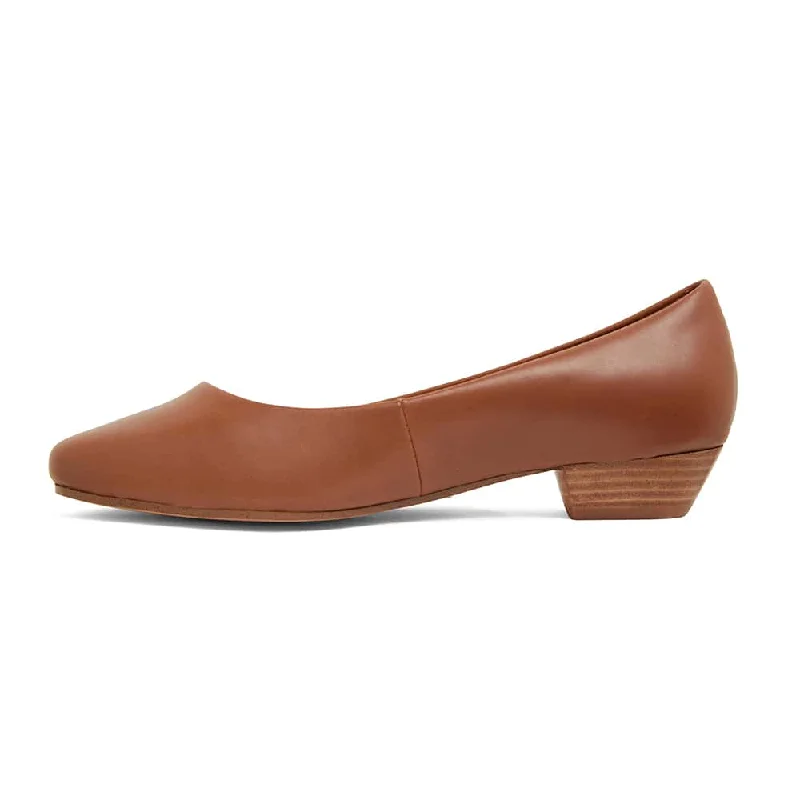 Regal Heel in Cognac Leather