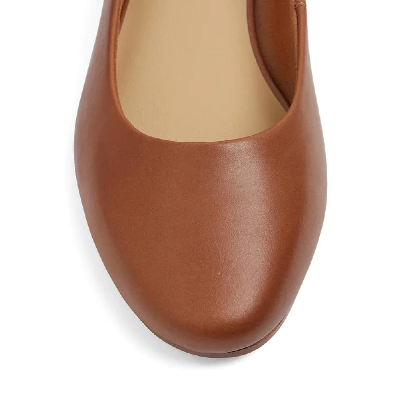 Regal Heel in Cognac Leather