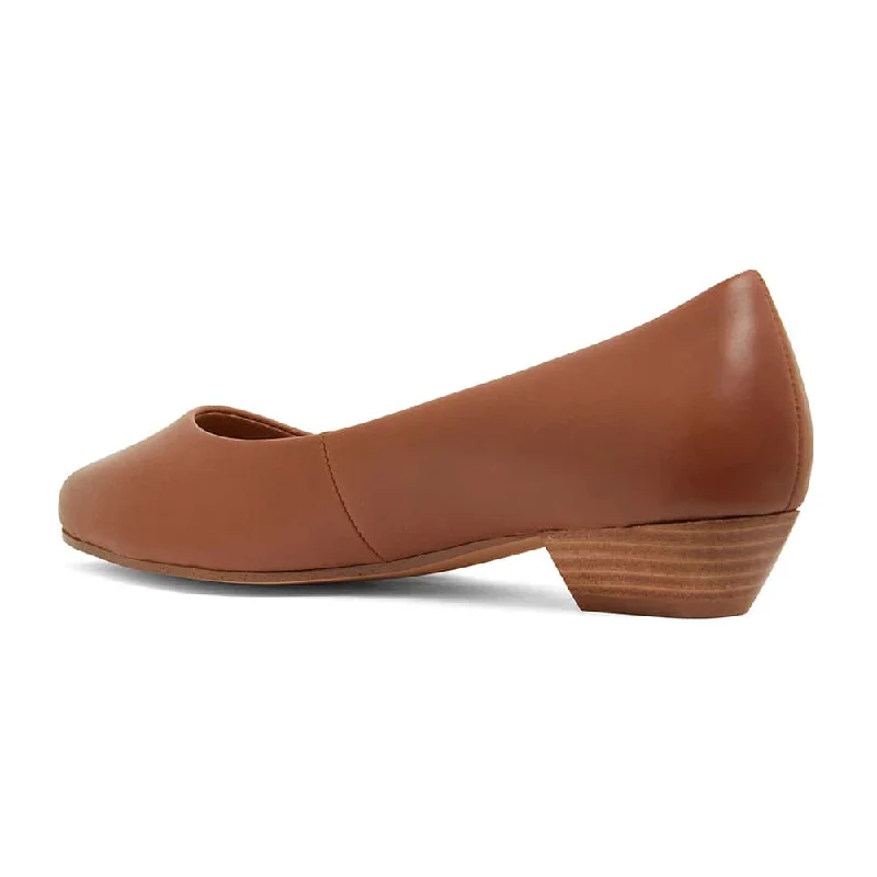 Regal Heel in Cognac Leather