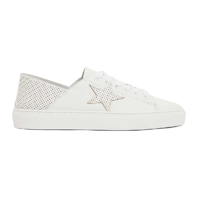 Rocket Sneaker in White Leather