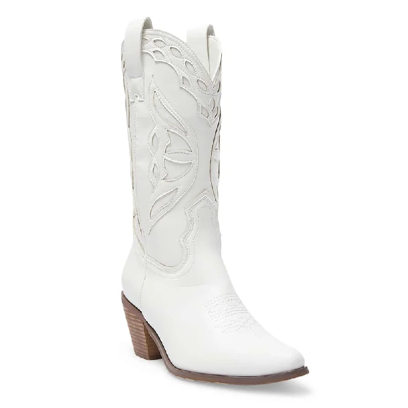 Rodeo Boot in White Smooth