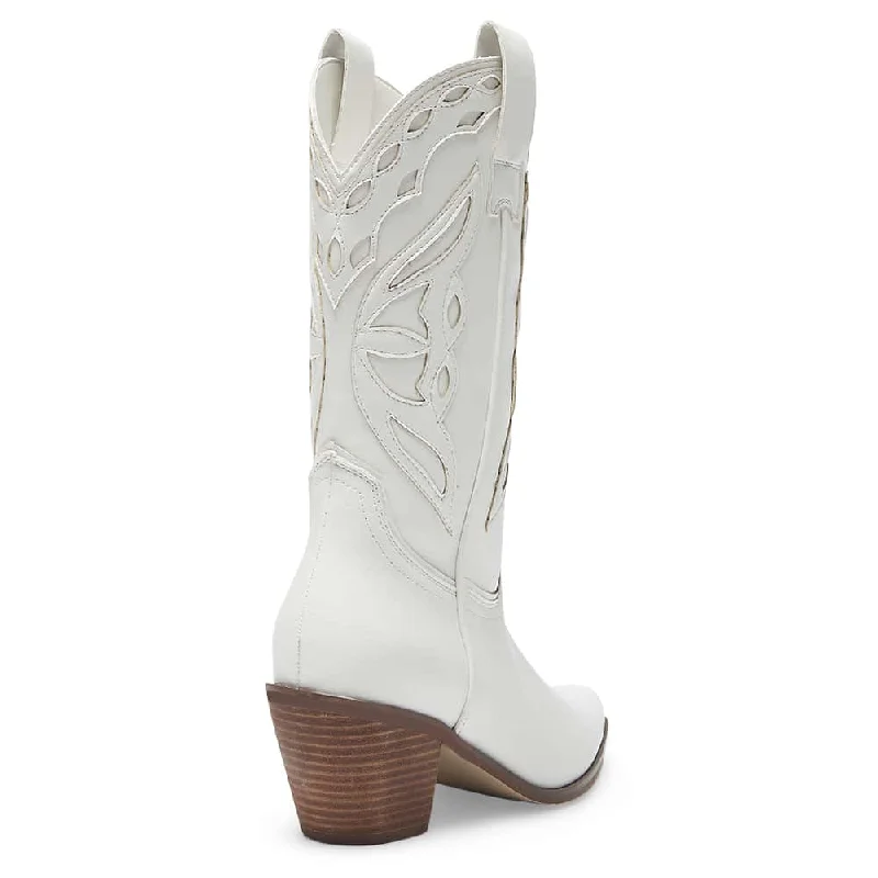 Rodeo Boot in White Smooth