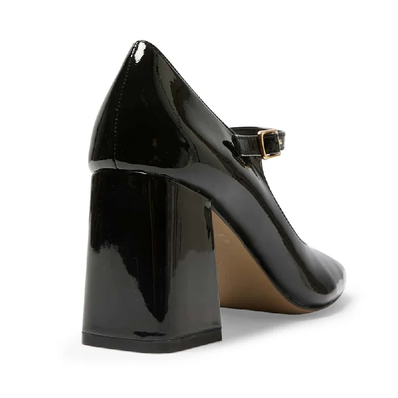 Roma Heel in Black Patent