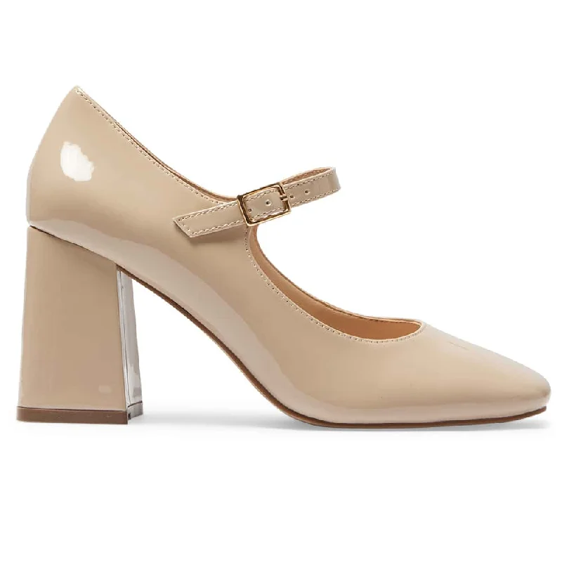 Roma Heel in Nude Patent