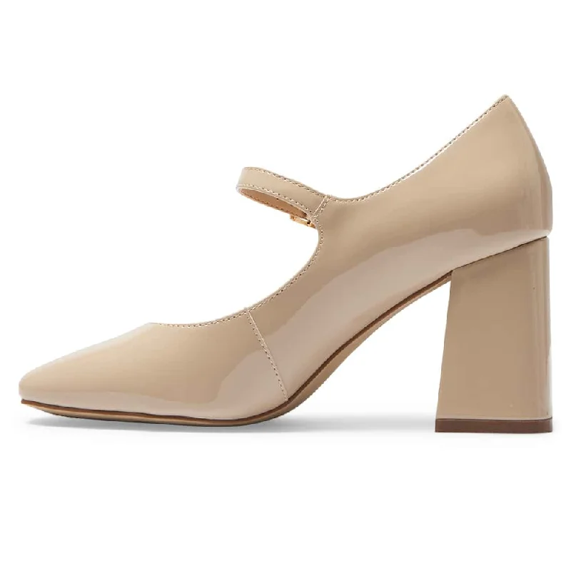 Roma Heel in Nude Patent