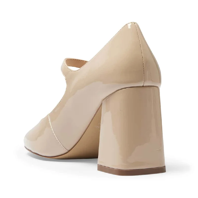 Roma Heel in Nude Patent