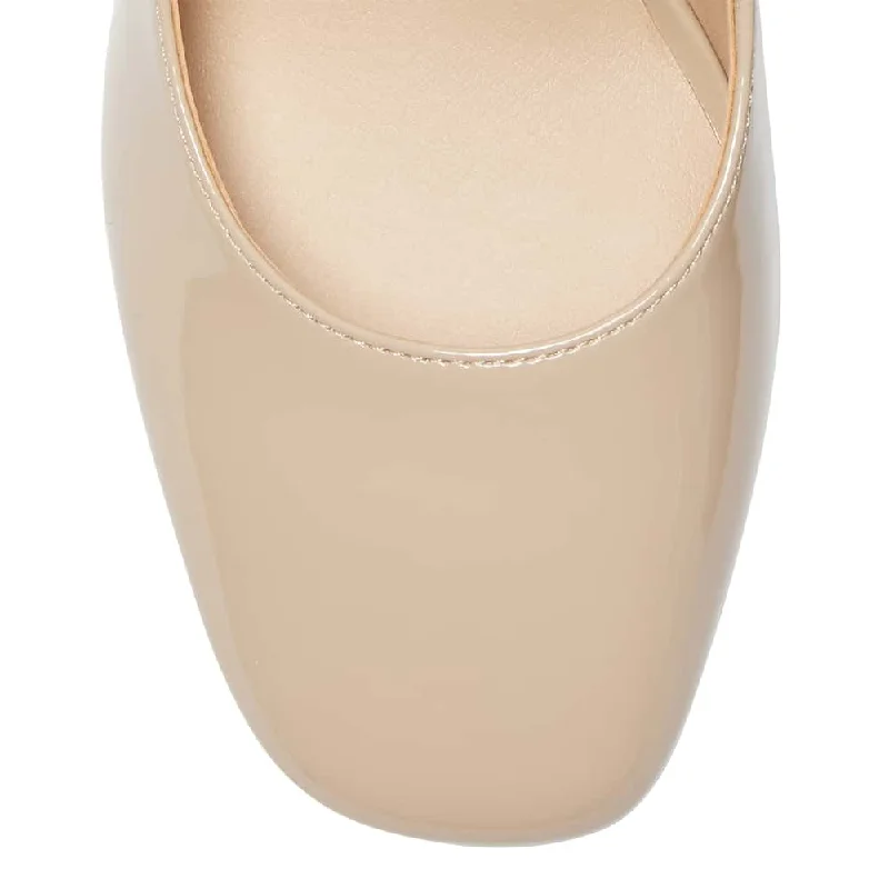 Roma Heel in Nude Patent