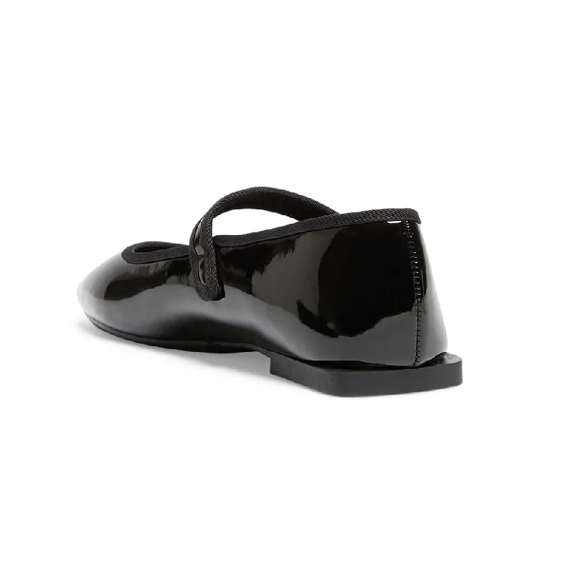 Romy Flat in Black Patent