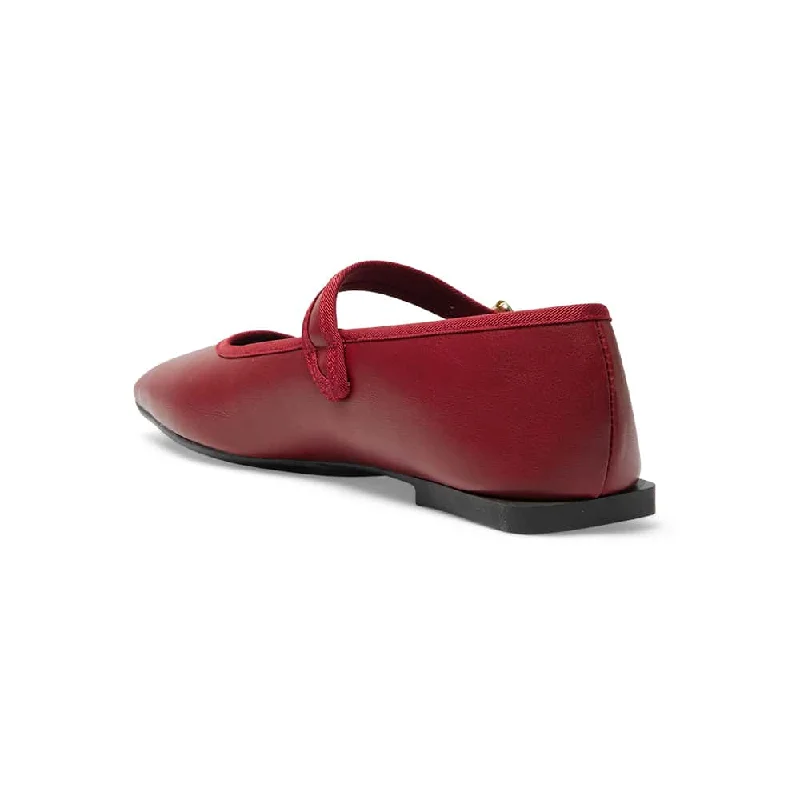 Romy Flat in Red Smooth