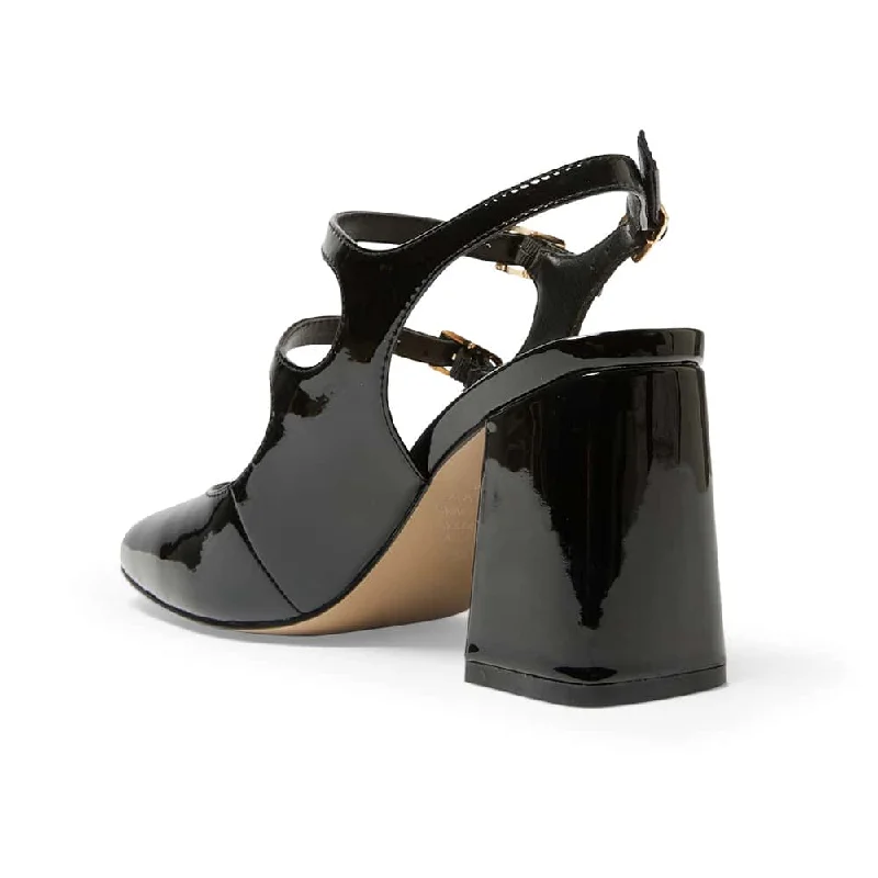 Roslyn Heel in Black Patent