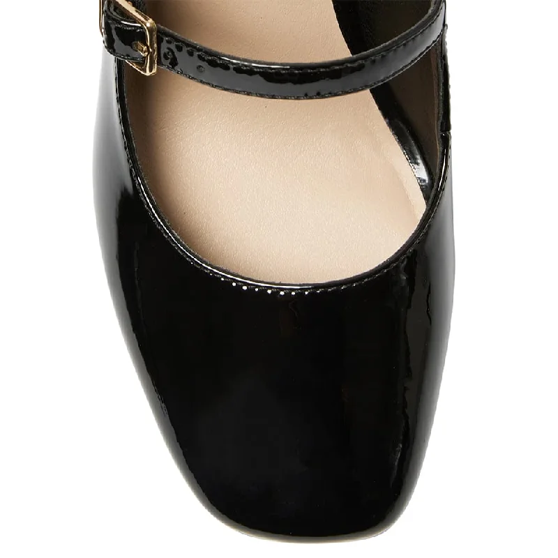 Roslyn Heel in Black Patent