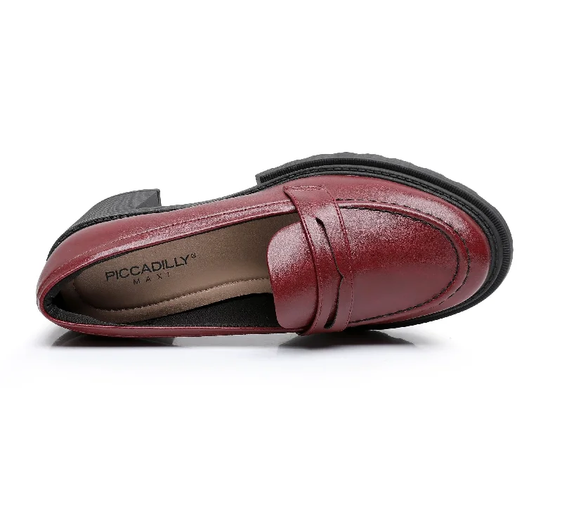 Serene Heeled Moccasins - Ruby (753.001)