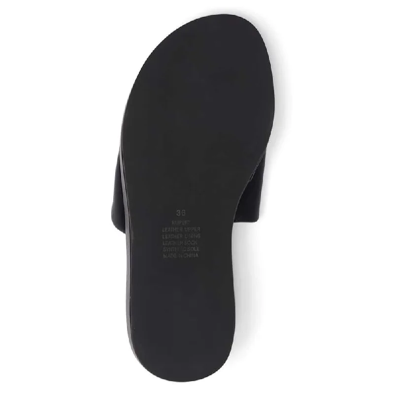 Rupert Slide in Black Leather