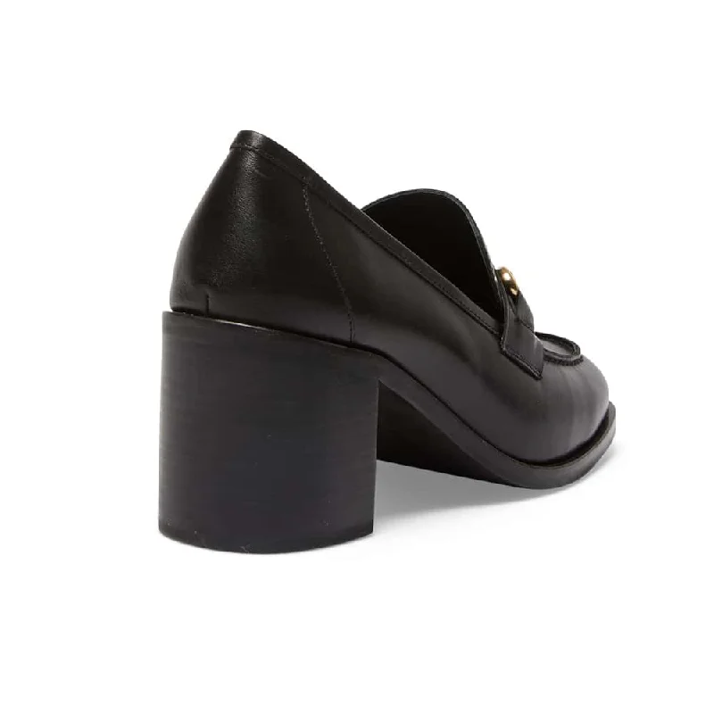 Sabrina Loafer in Black Leather