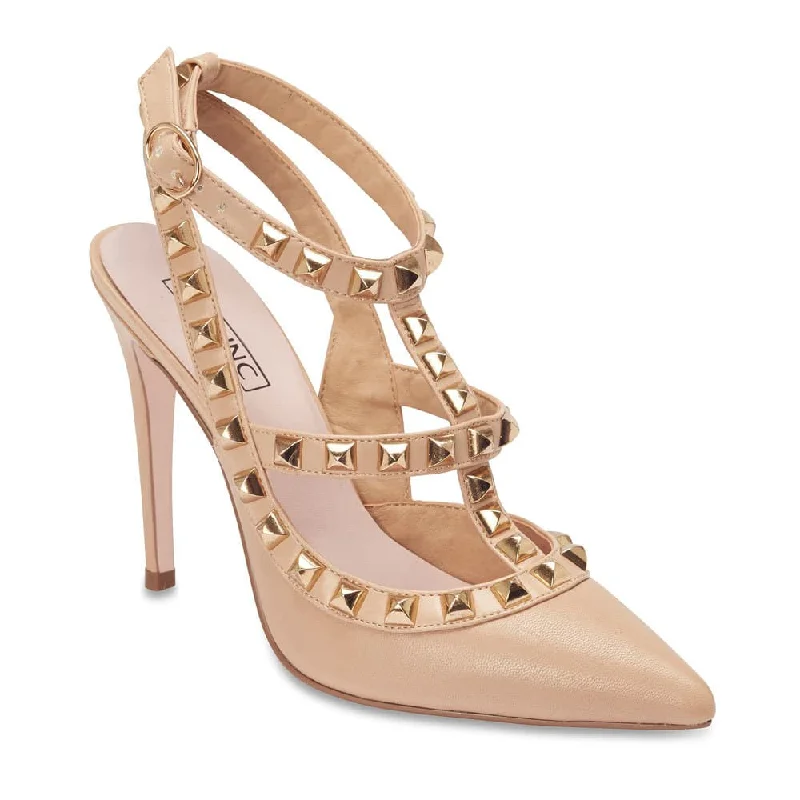 Saint Heel in Nude Leather