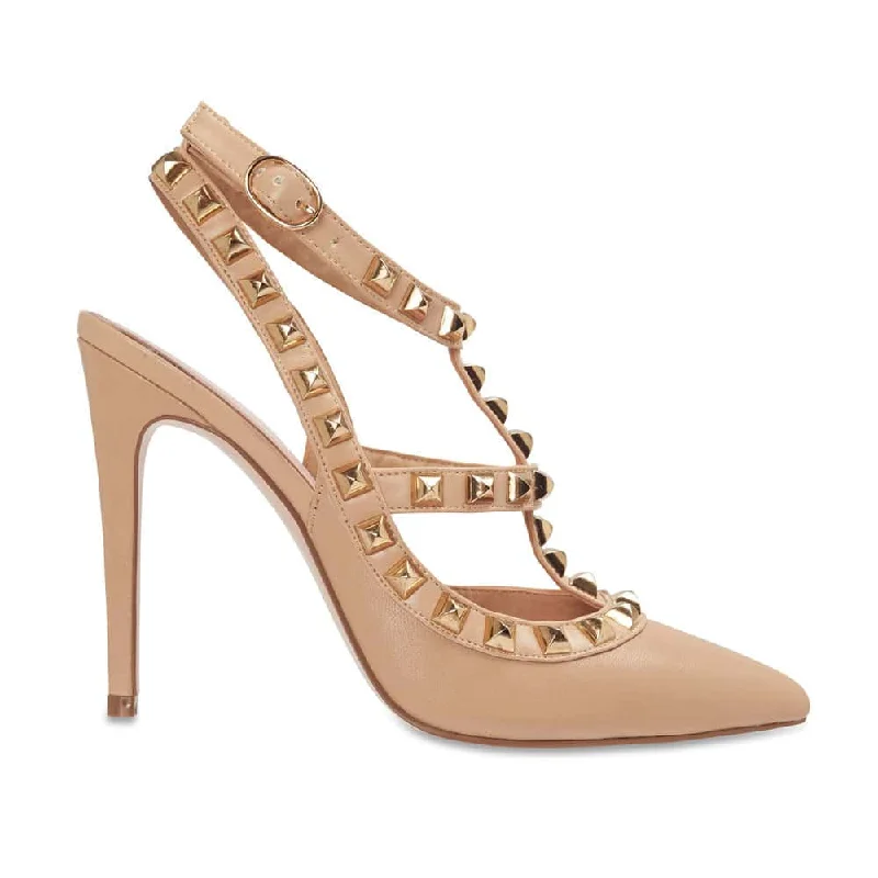 Saint Heel in Nude Leather