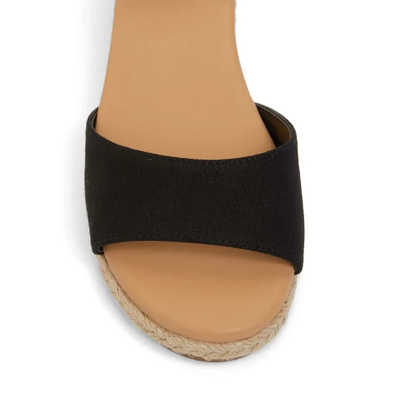 Scout Espadrille in Black Fabric