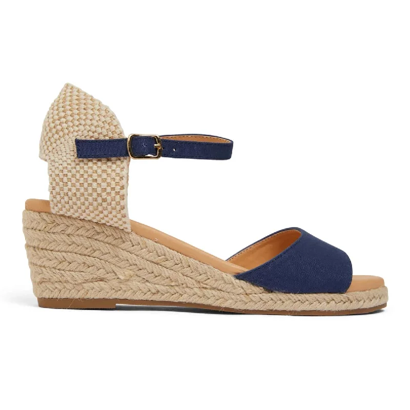 Scout Espadrille in Navy Fabric