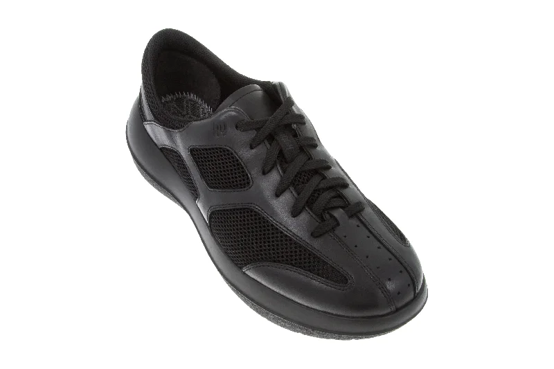 kybun Men's Silvaplana 20 Black Leather and Mesh Shoe