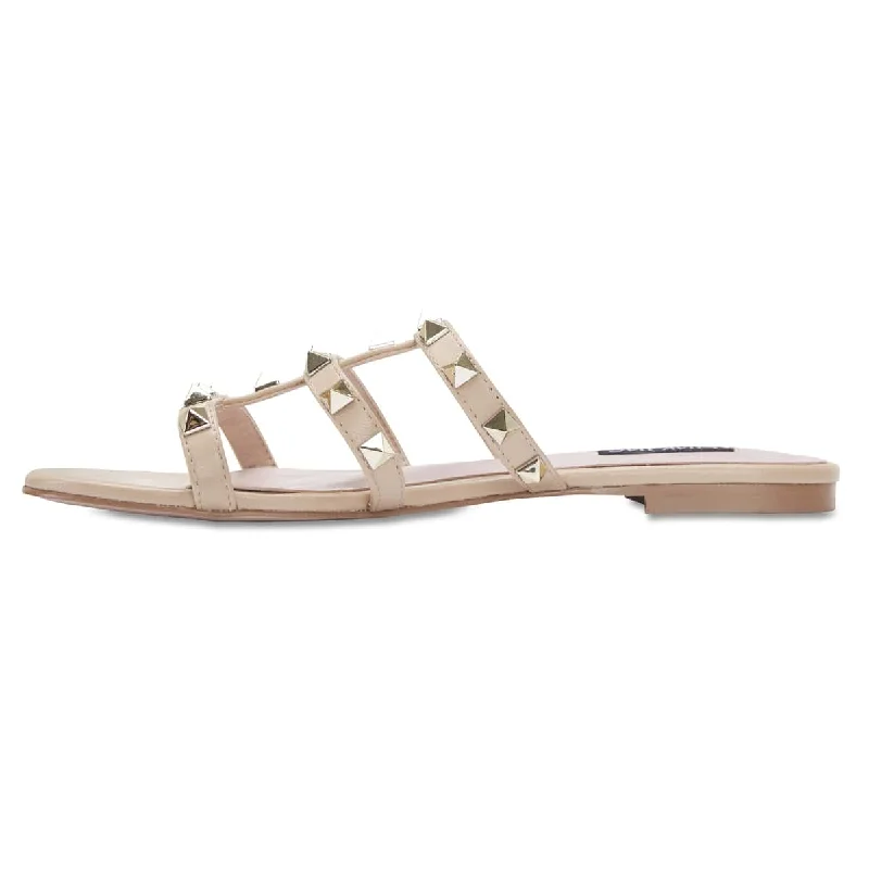 Spain Slide in Nude Leather