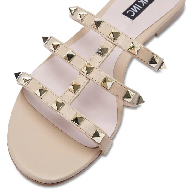 Spain Slide in Nude Leather