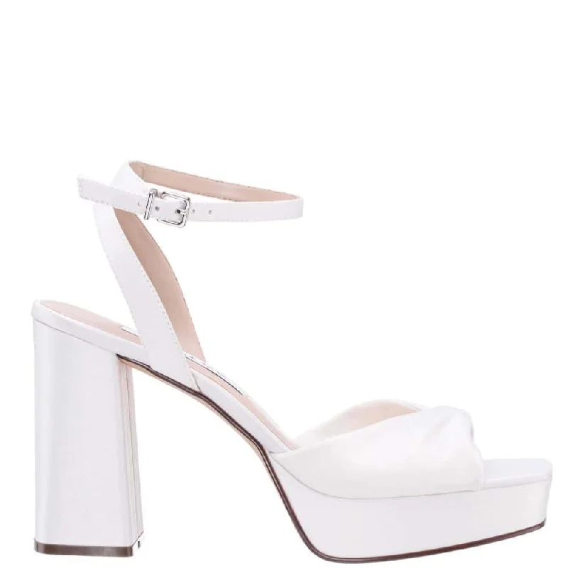 Stacie Heel in Ivory Satin