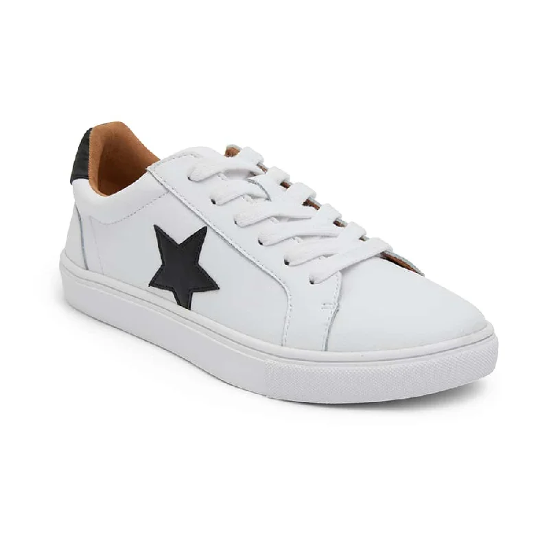 Stark Sneaker in White And Black Leather