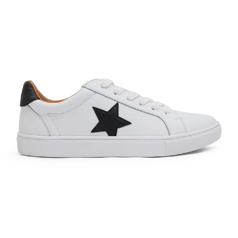 Stark Sneaker in White And Black Leather