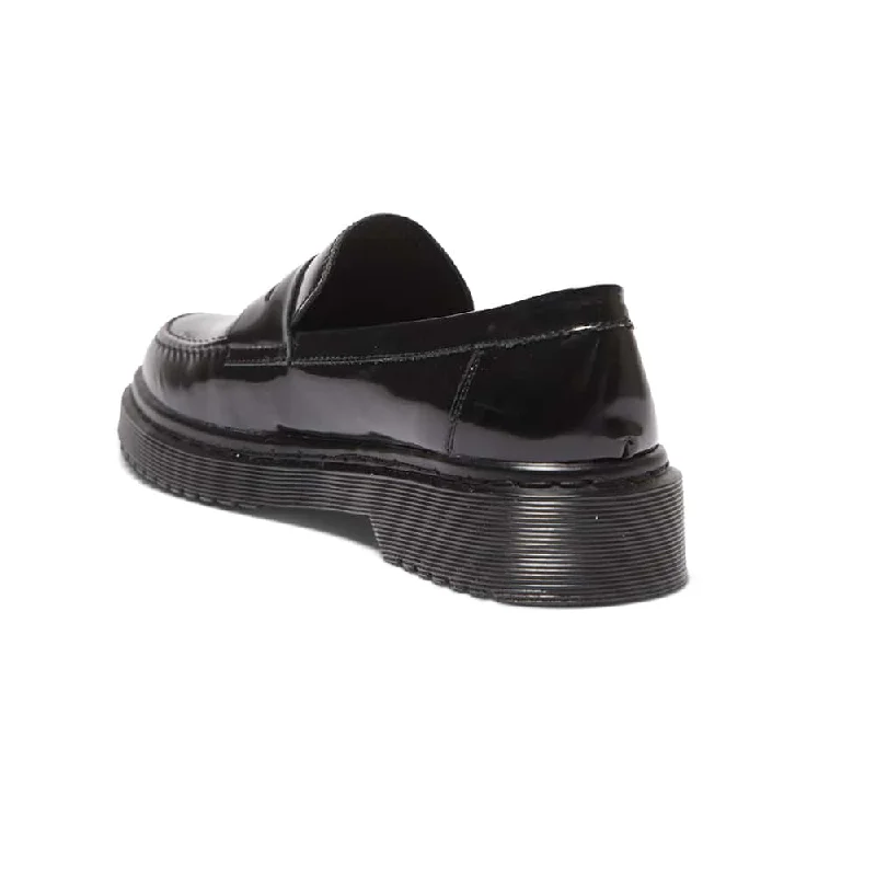 Strata Loafer in Black Hi Shine Leather