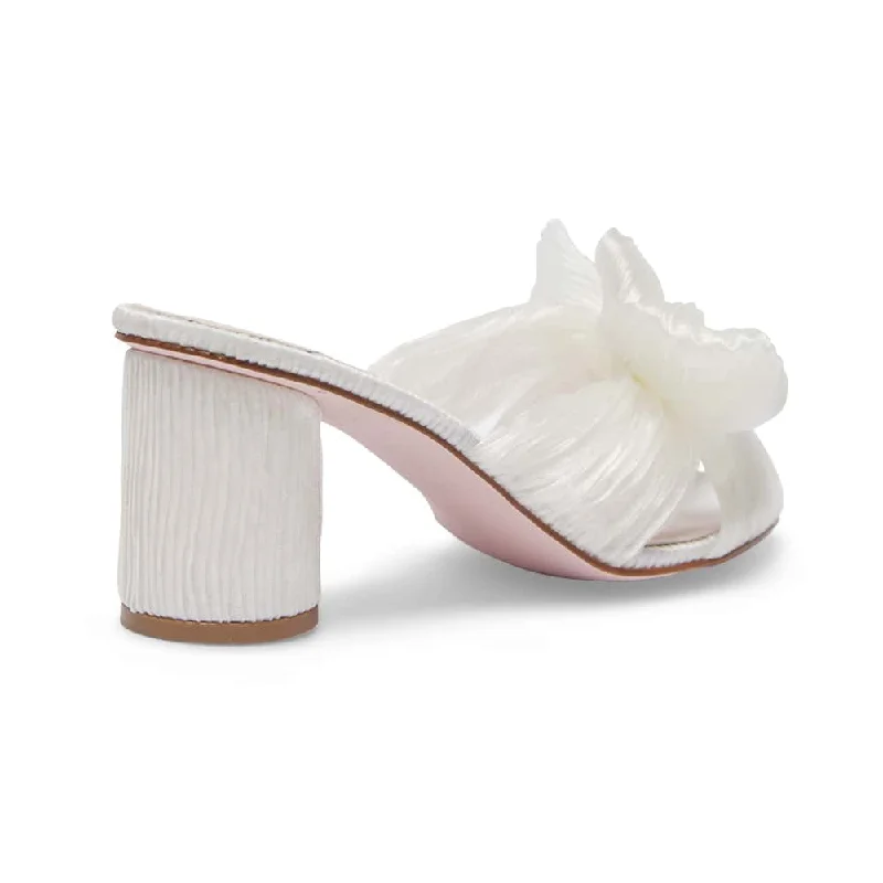 Surge Heel in Ivory Fabric