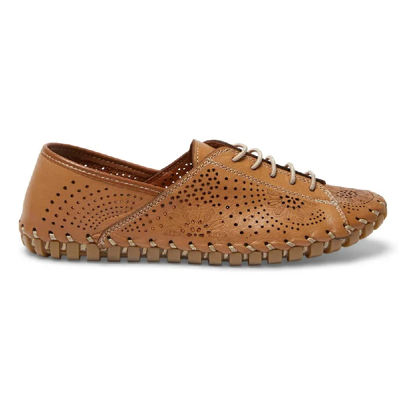 Talan Brogue in Tan Leather