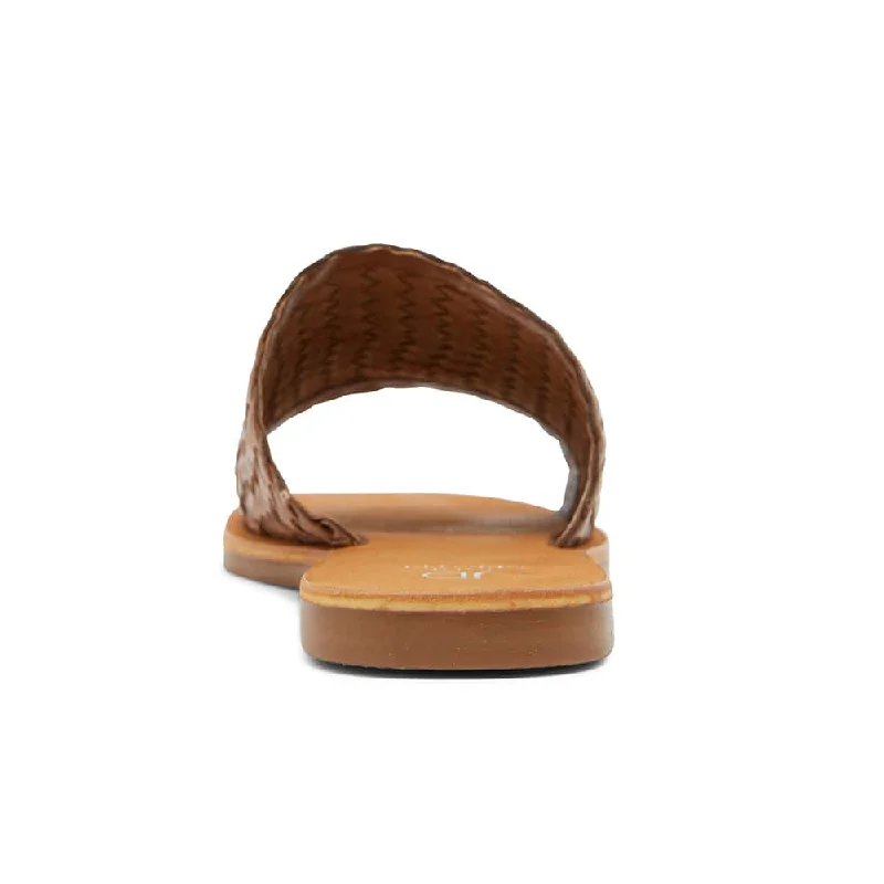 Tatum Slide in Cognac Leather