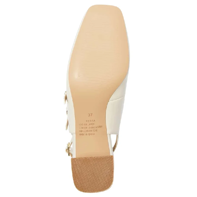 Tessa Heel in Bone Patent