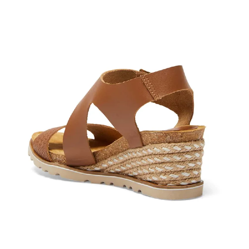 Theo Espadrille in Tan Leather